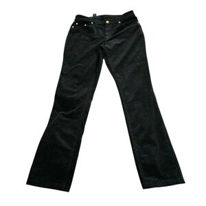 Brooks Brothers Caroline Fit Black  Velvet Stretch Pants Womens Size 10